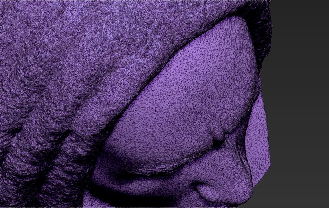 Bob Marley bust 3D printing ready stl obj formats 3D print model_29