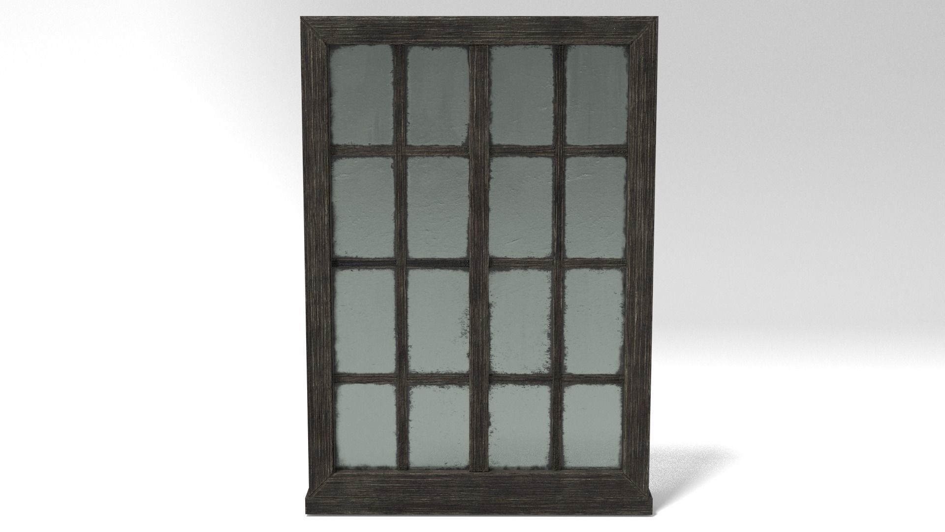 Medieval Window Glass and Wood Two 3D Model Tudor Low-poly 3D model_4