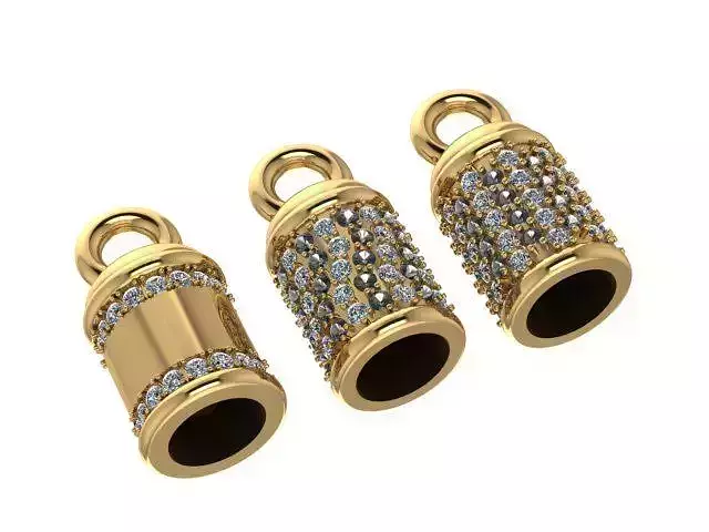  Tip on a leather lace Five and a half mm