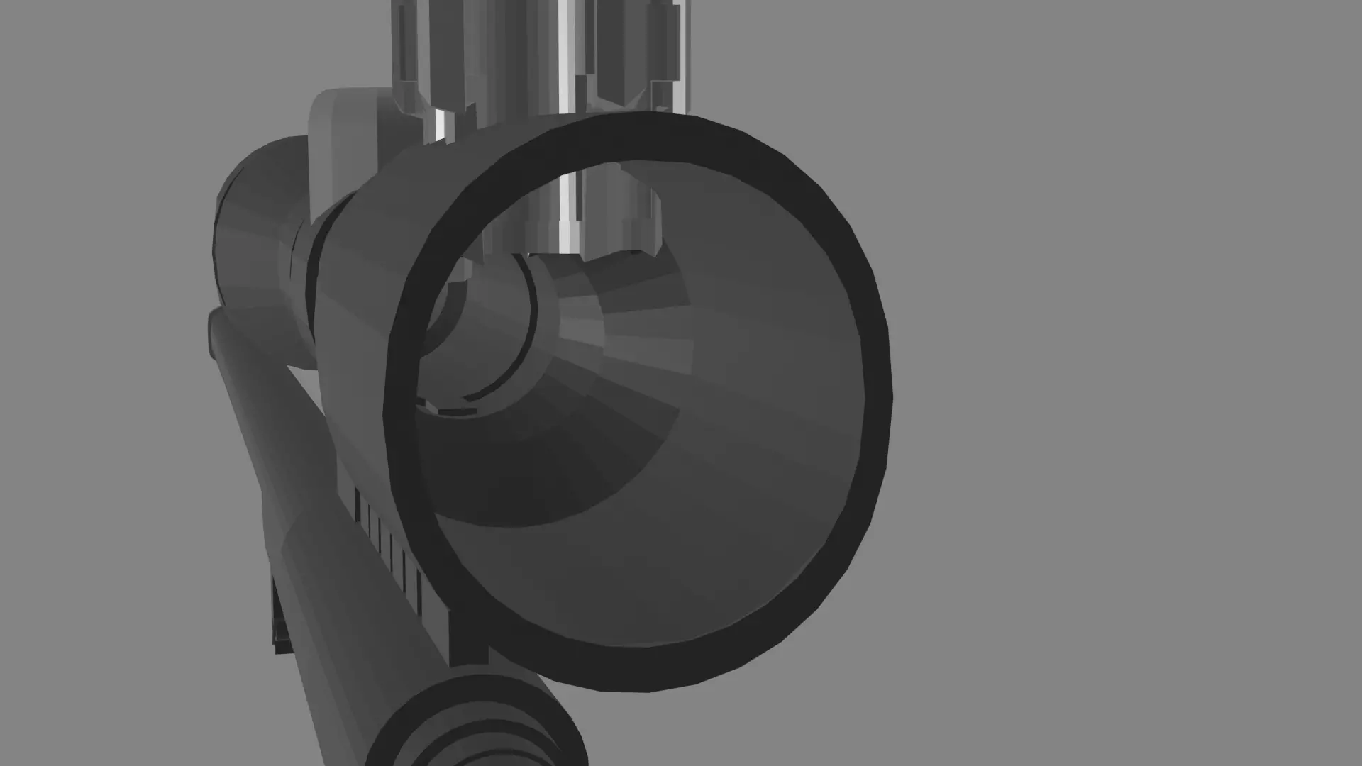 sniper rifle with scope 3D model