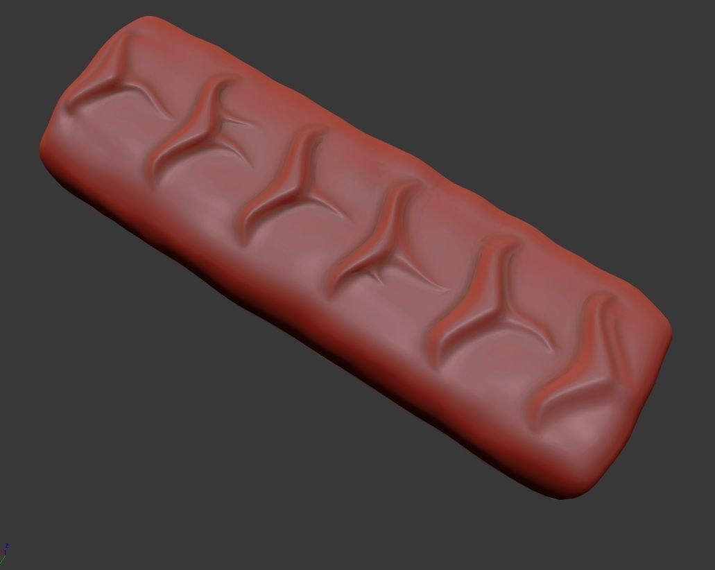 Snickers chocolate bar 3D model_5
