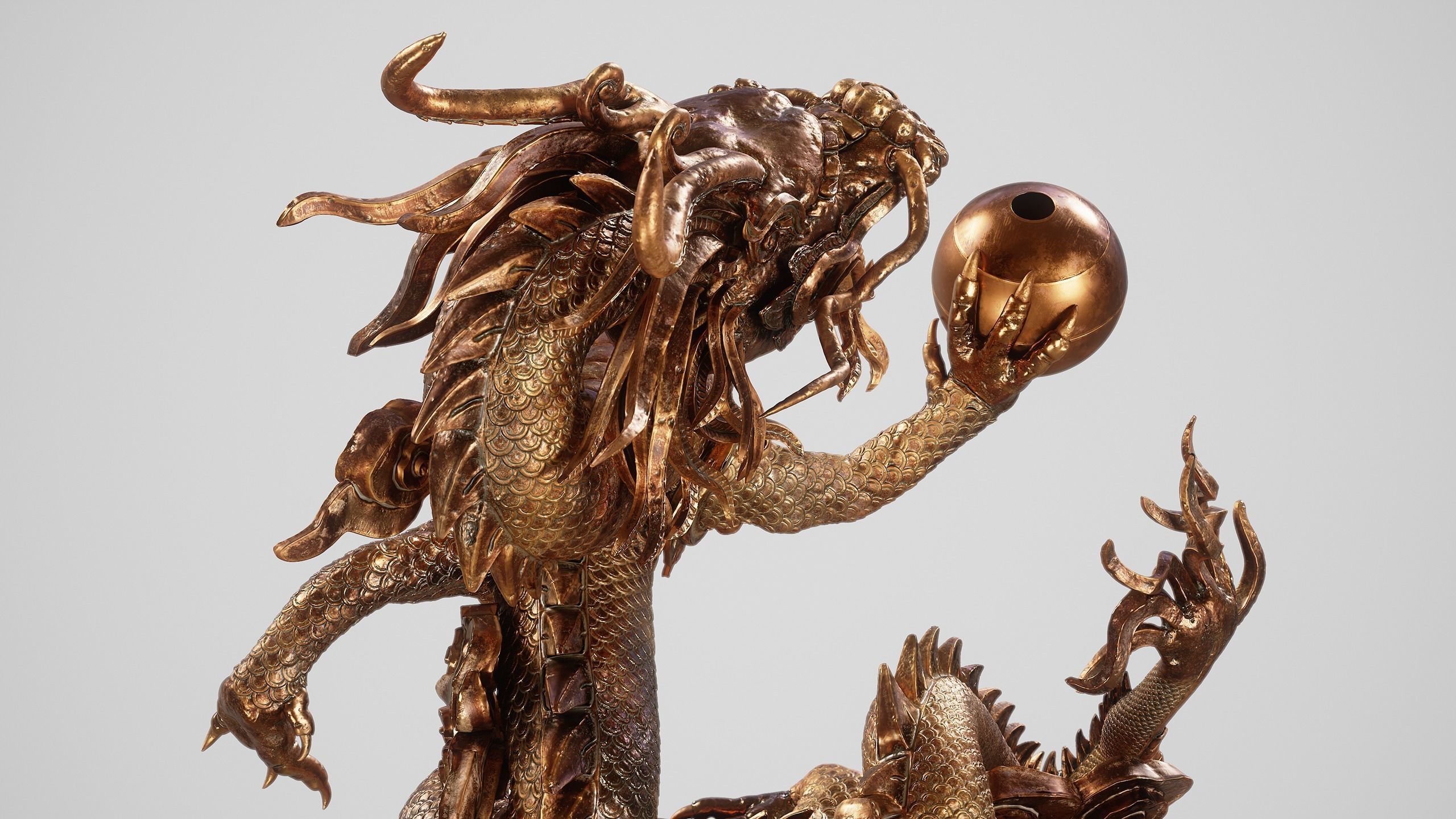 Japanese Dragon Low-poly 3D model_17