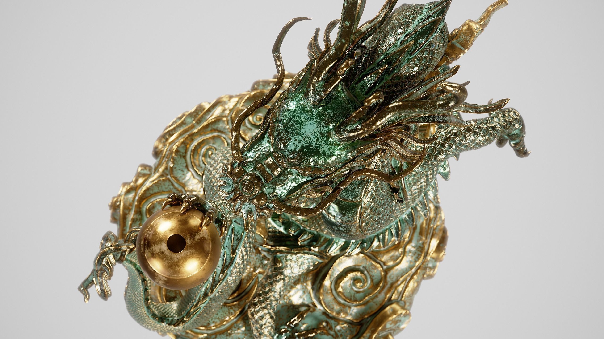 Japanese Dragon Low-poly 3D model_12