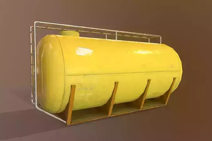 Cistern Realistic - Low Poly - Game ready Low-poly 3D model tank Low-poly 3D model
