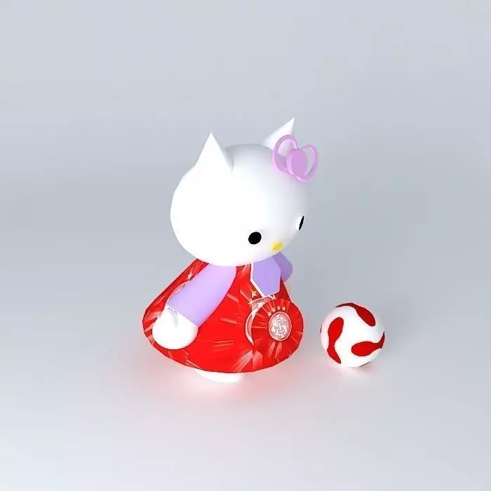 hello kitty "colorada" Free 3D model