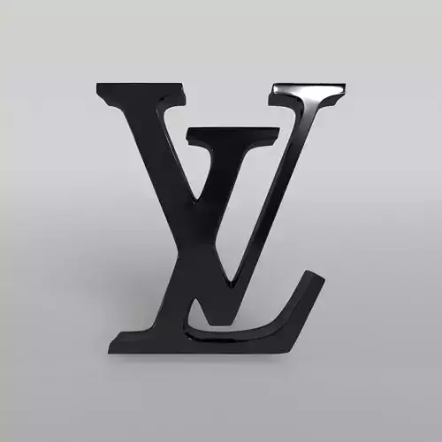 Louis Vuitton Logo 001 Free low-poly 3D model