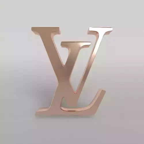 Louis Vuitton Logo 004 Free low-poly 3D model