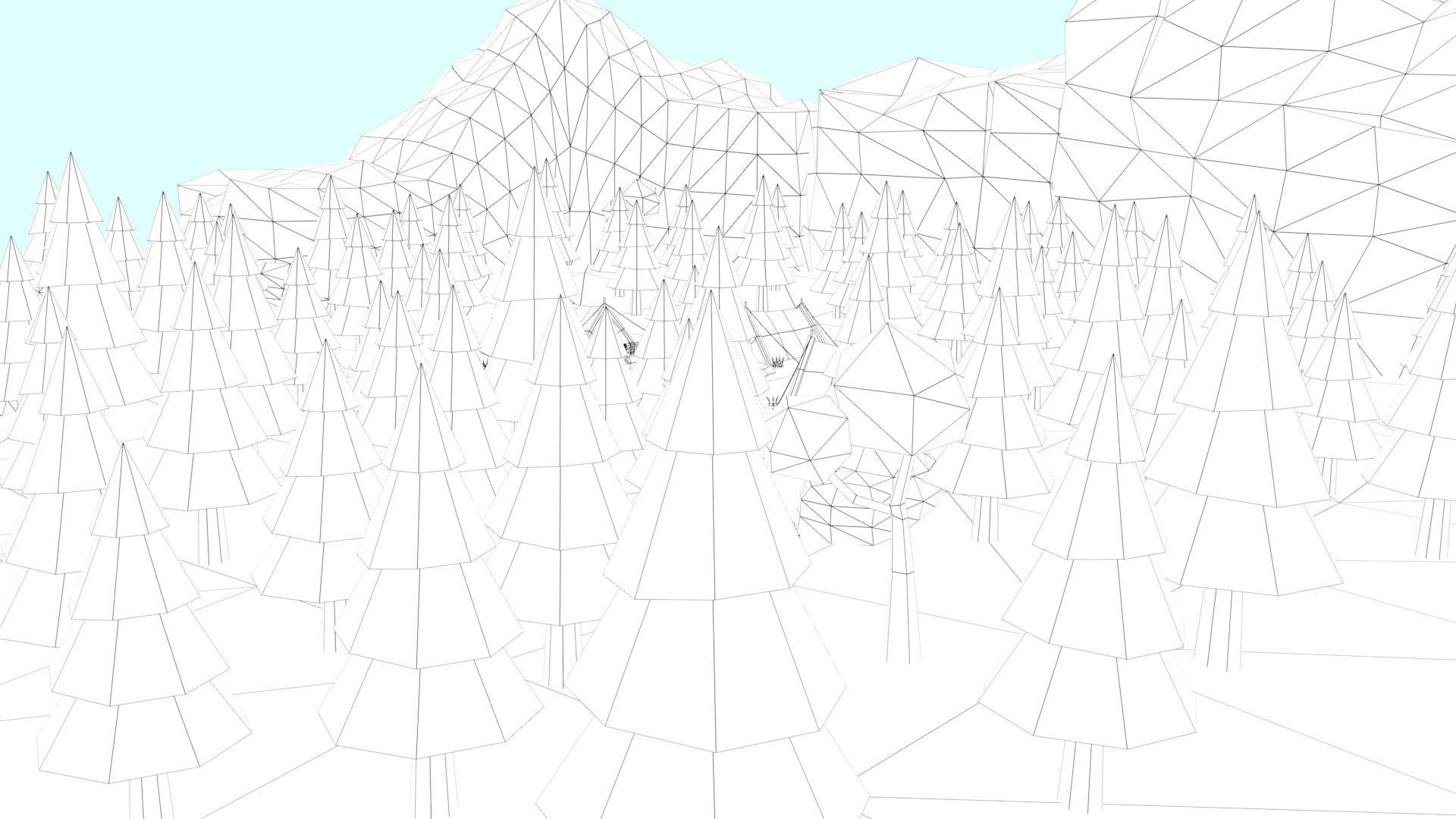 Cartoon Camp Low-poly 3D model_32