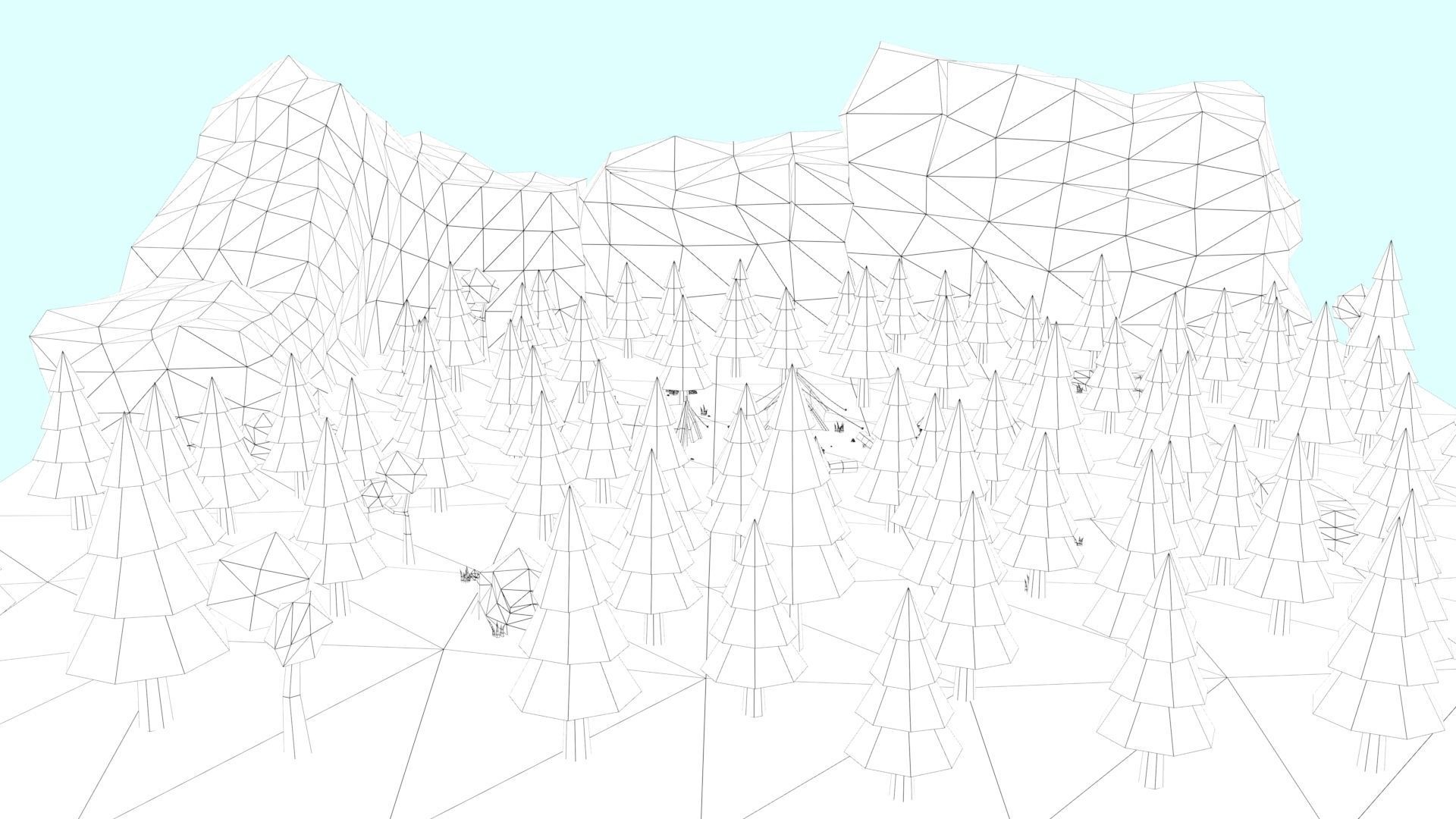 Cartoon Camp Low-poly 3D model_11