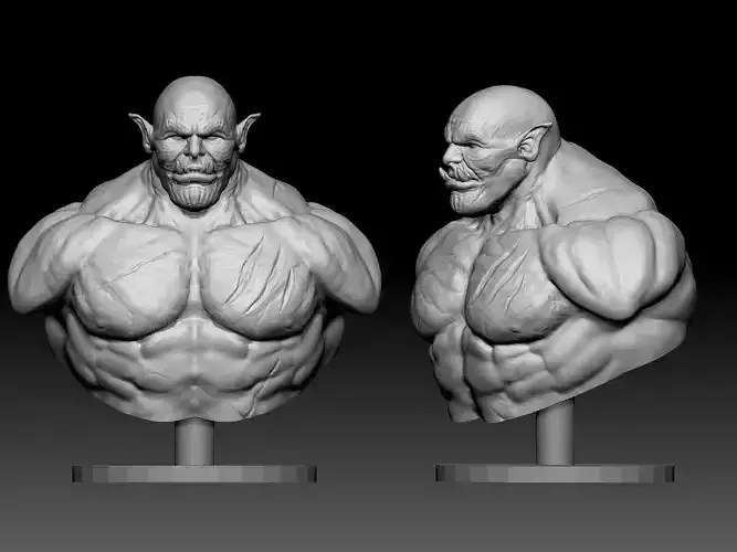 FREE Ork Bust Model