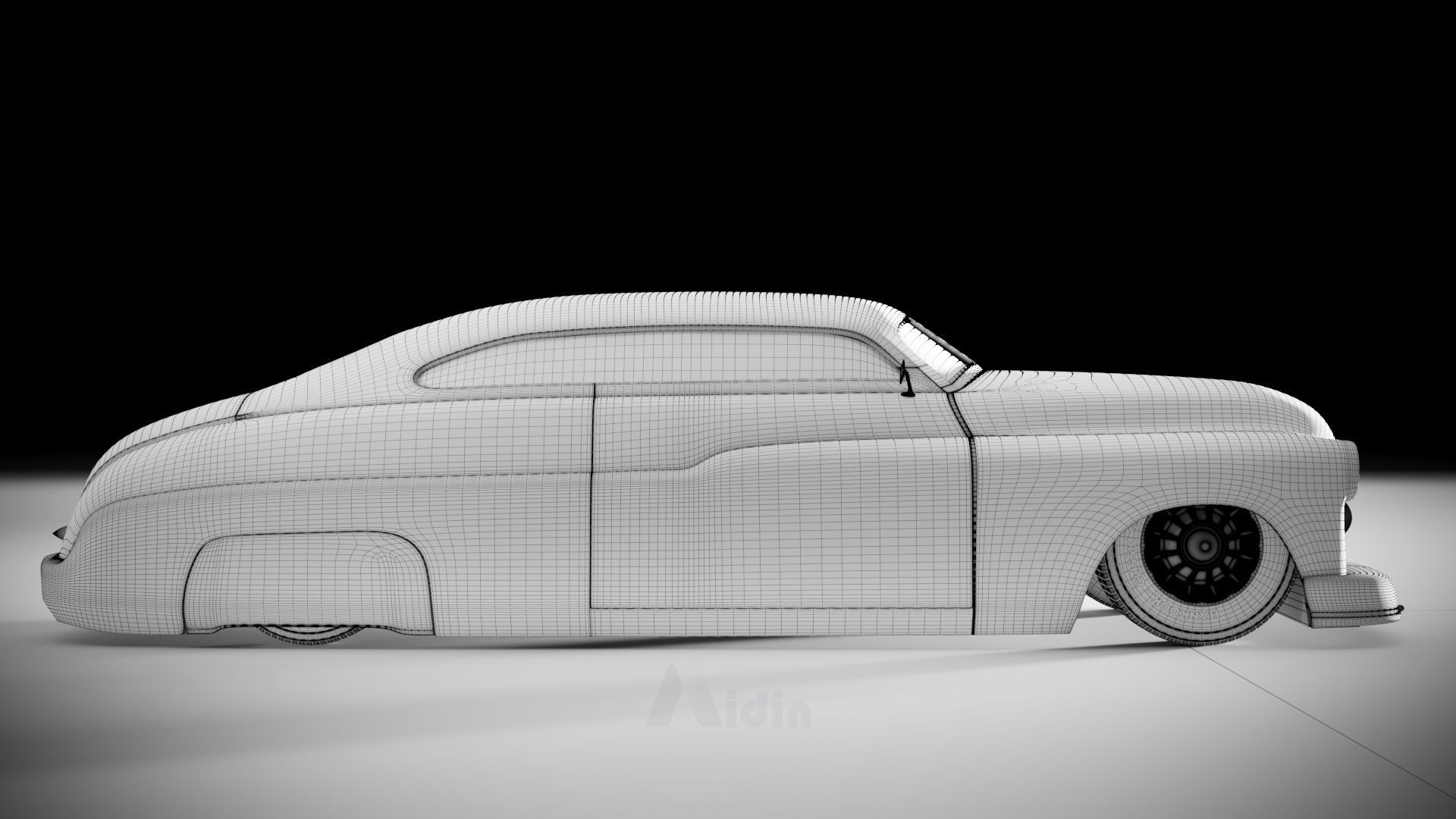 Custom Mercury 1959  hotrod 3D car model  3D model_4