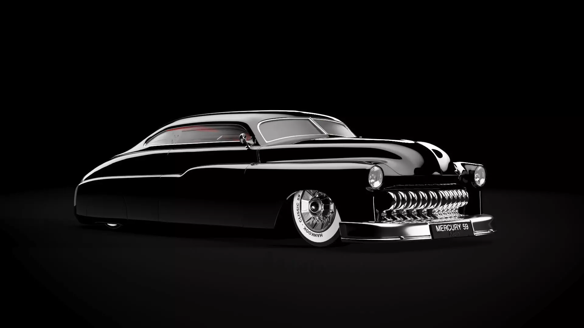 Custom Mercury 1959  hotrod 3D car model  3D model_0