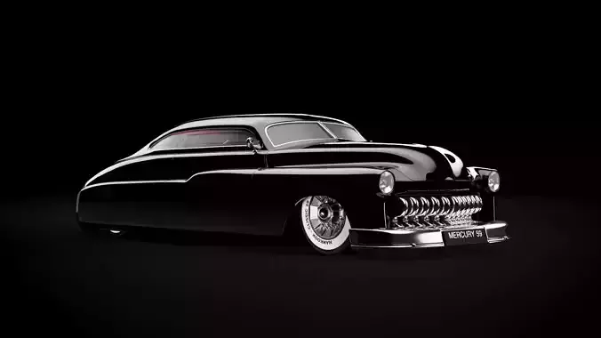 Custom Mercury 1959  hotrod 3D car model  3D model
