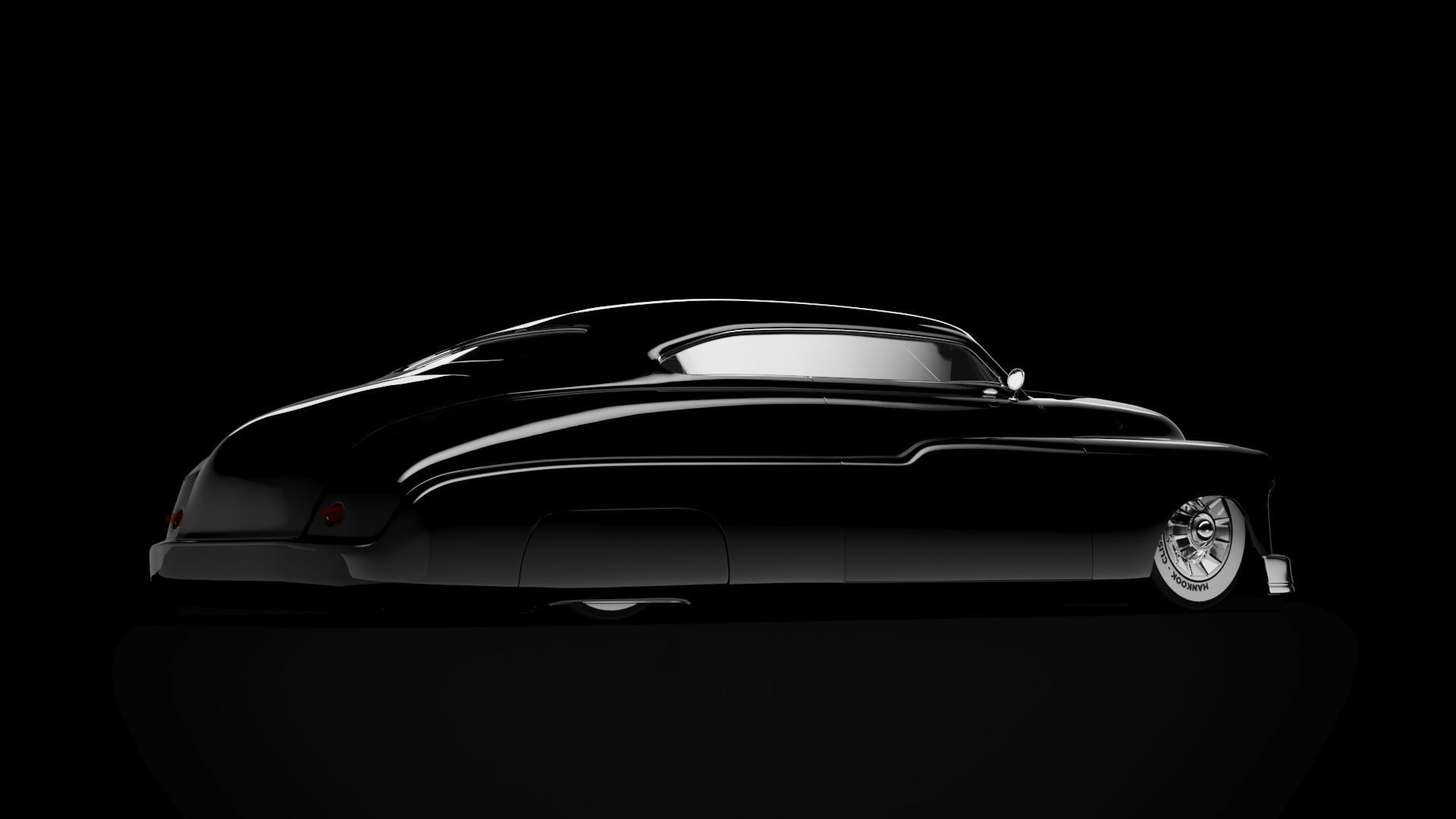 Custom Mercury 1959  hotrod 3D car model  3D model_2