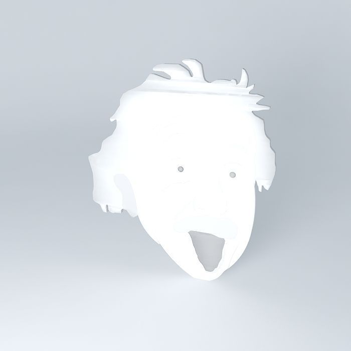 Albert Einstein Free 3D model_1