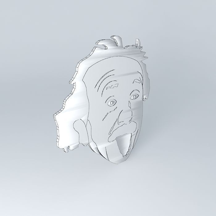 Albert Einstein Free 3D model_4