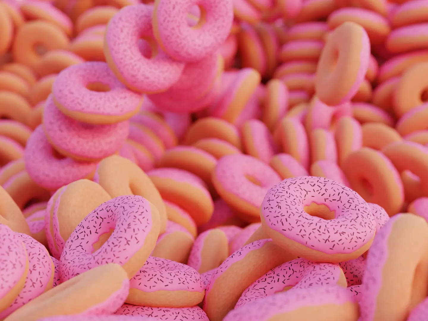 Low-Poly Donut Free low-poly 3D model_0