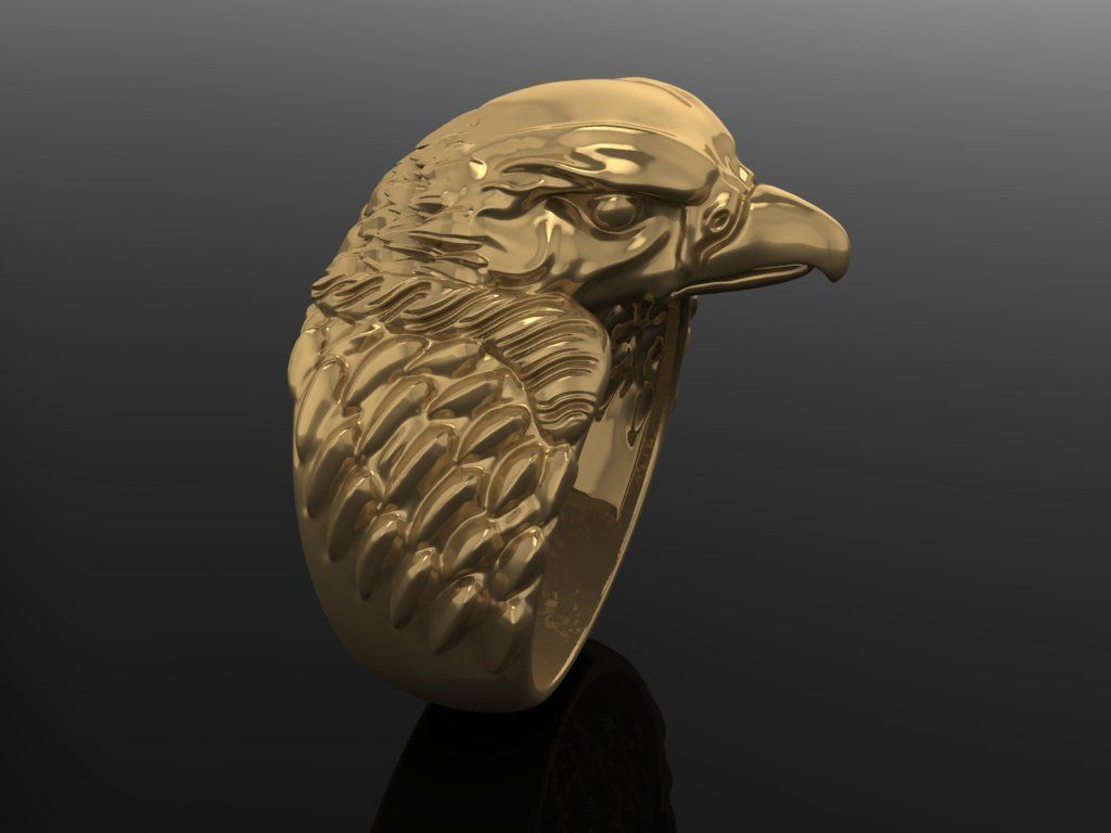 eagle rings 3D print model_1