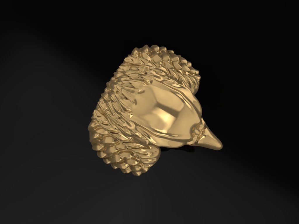 eagle rings 3D print model_3