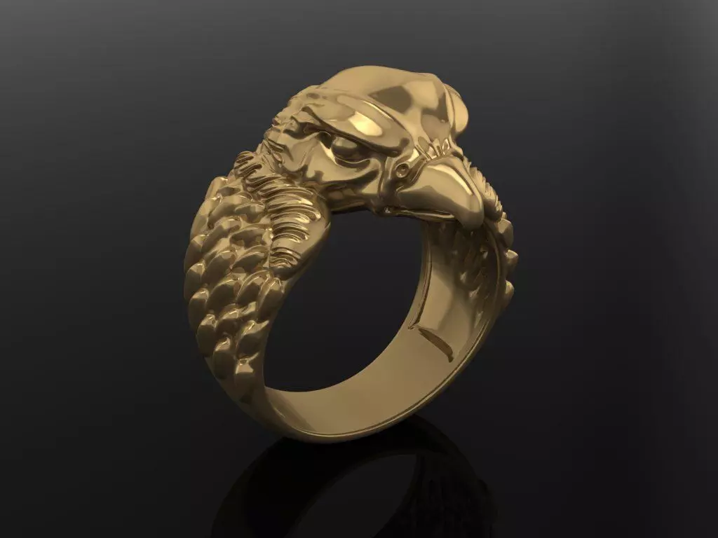 eagle rings 3D print model_0