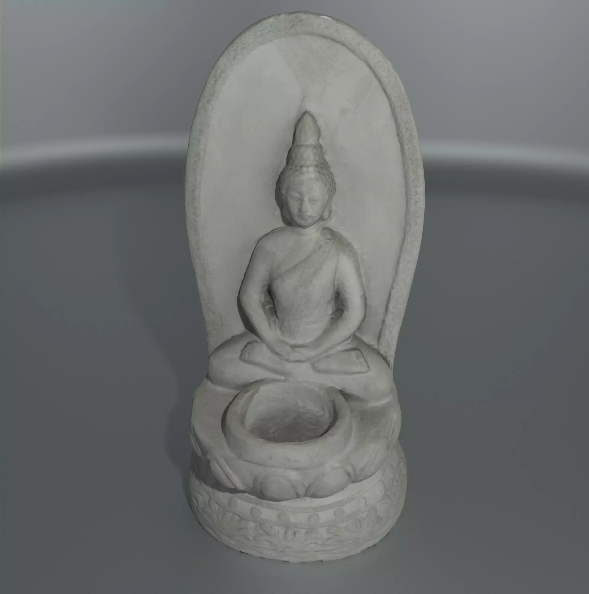 Buddha Stone Statue 3D model_0