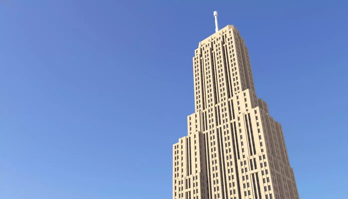 Palmolive Building 3D print model_0
