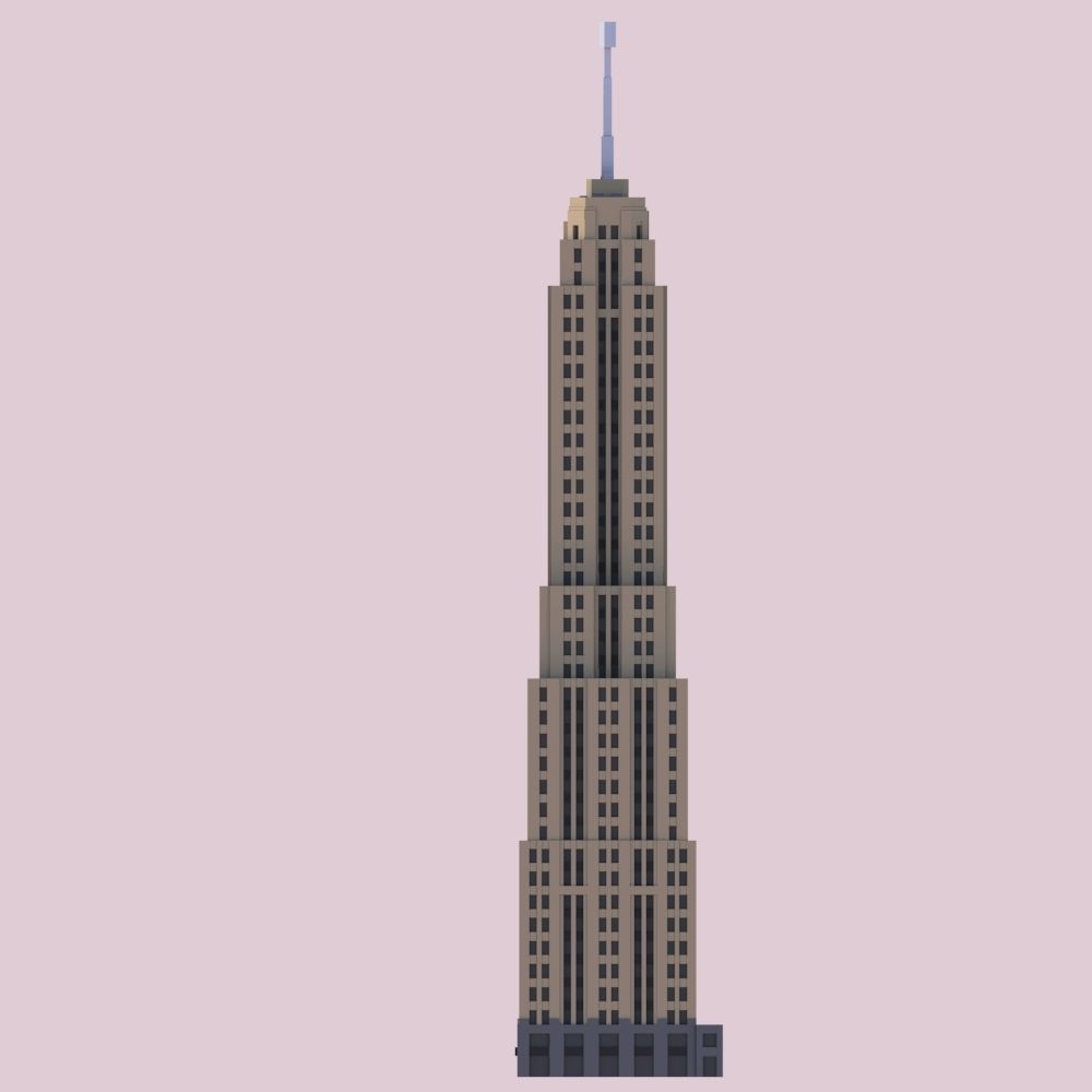 Palmolive Building 3D print model_3