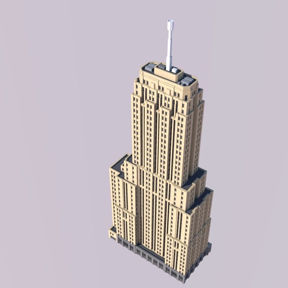 Palmolive Building 3D print model_1