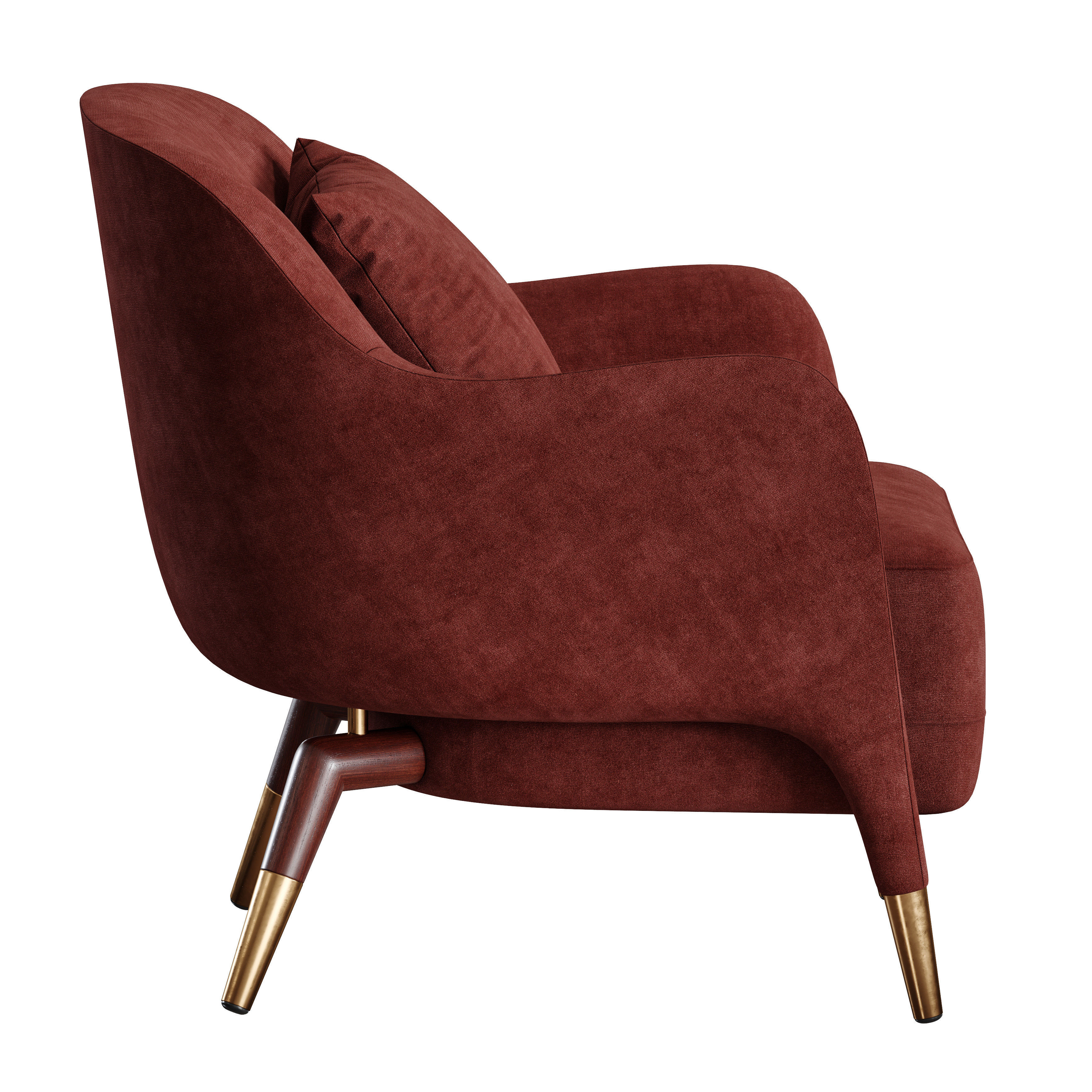 Armchair Molteni D1514 3D model_3