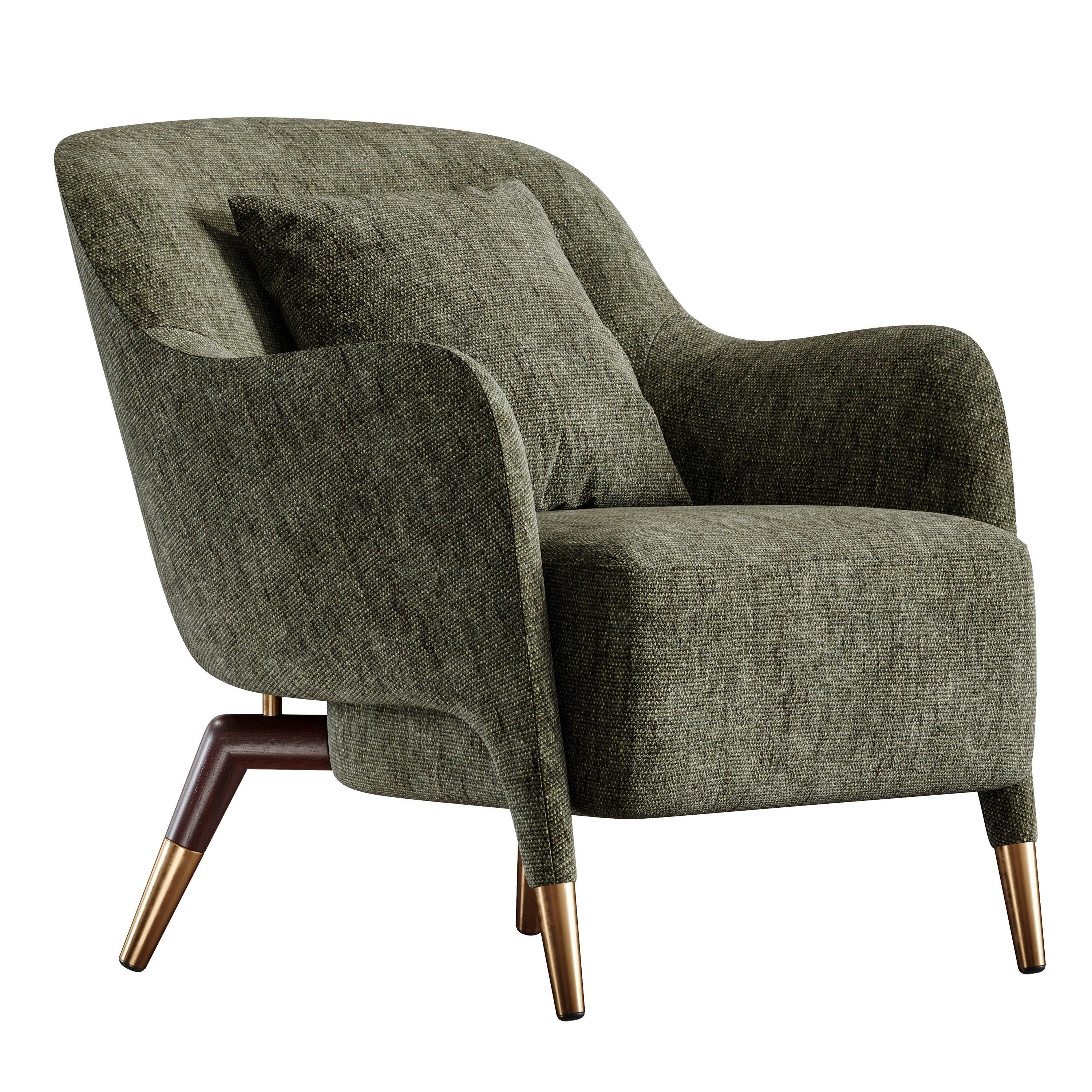 Armchair Molteni D1514 3D model_0