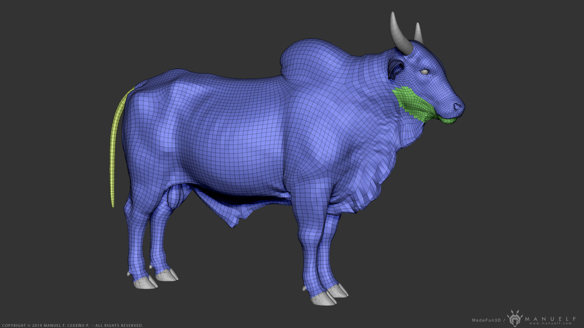 Zebu Bull - Highpoly Sculpture 3D model_18