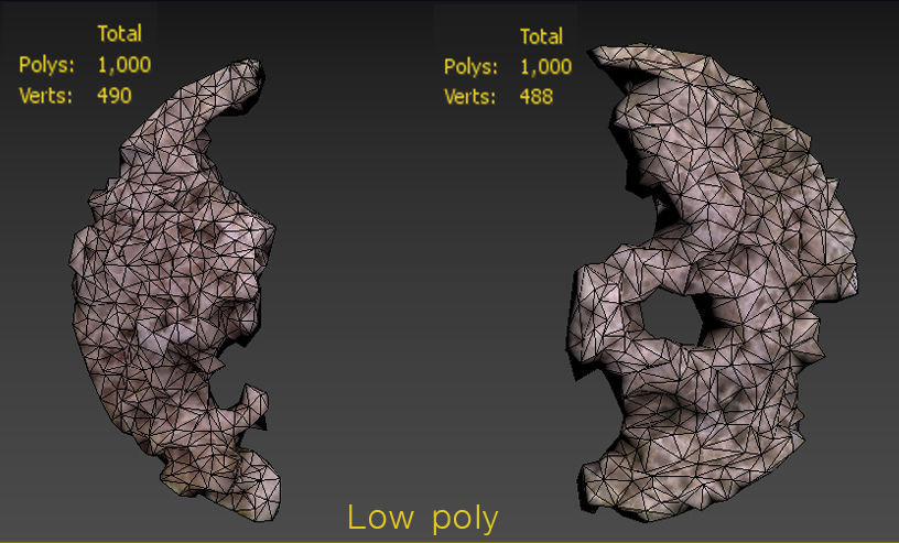 Ancient Artifact Decorative Low-poly 3D model_9