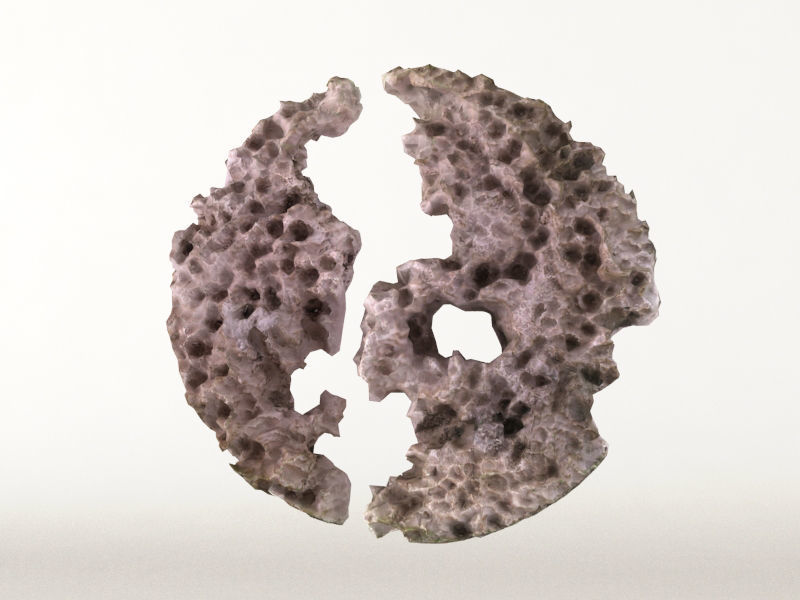 Ancient Artifact Decorative Low-poly 3D model_1