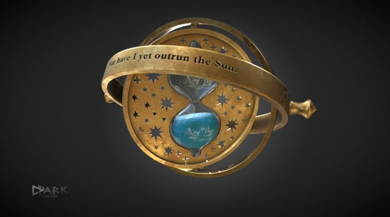 Harry Potter Time Turner Low-poly 3D model_1