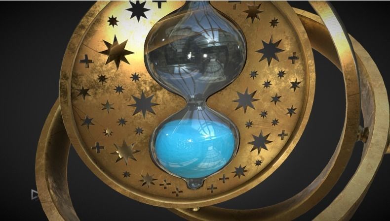 Harry Potter Time Turner Low-poly 3D model_2