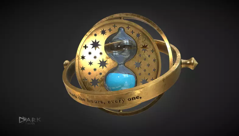 Harry Potter Time Turner Low-poly 3D model_0
