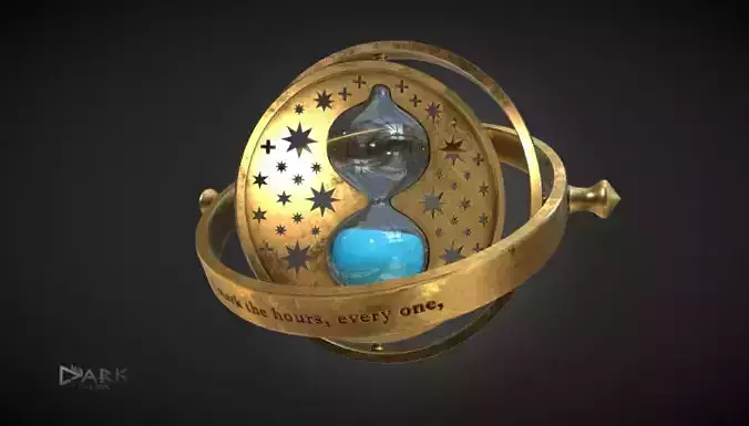 Harry Potter Time Turner Low-poly 3D model