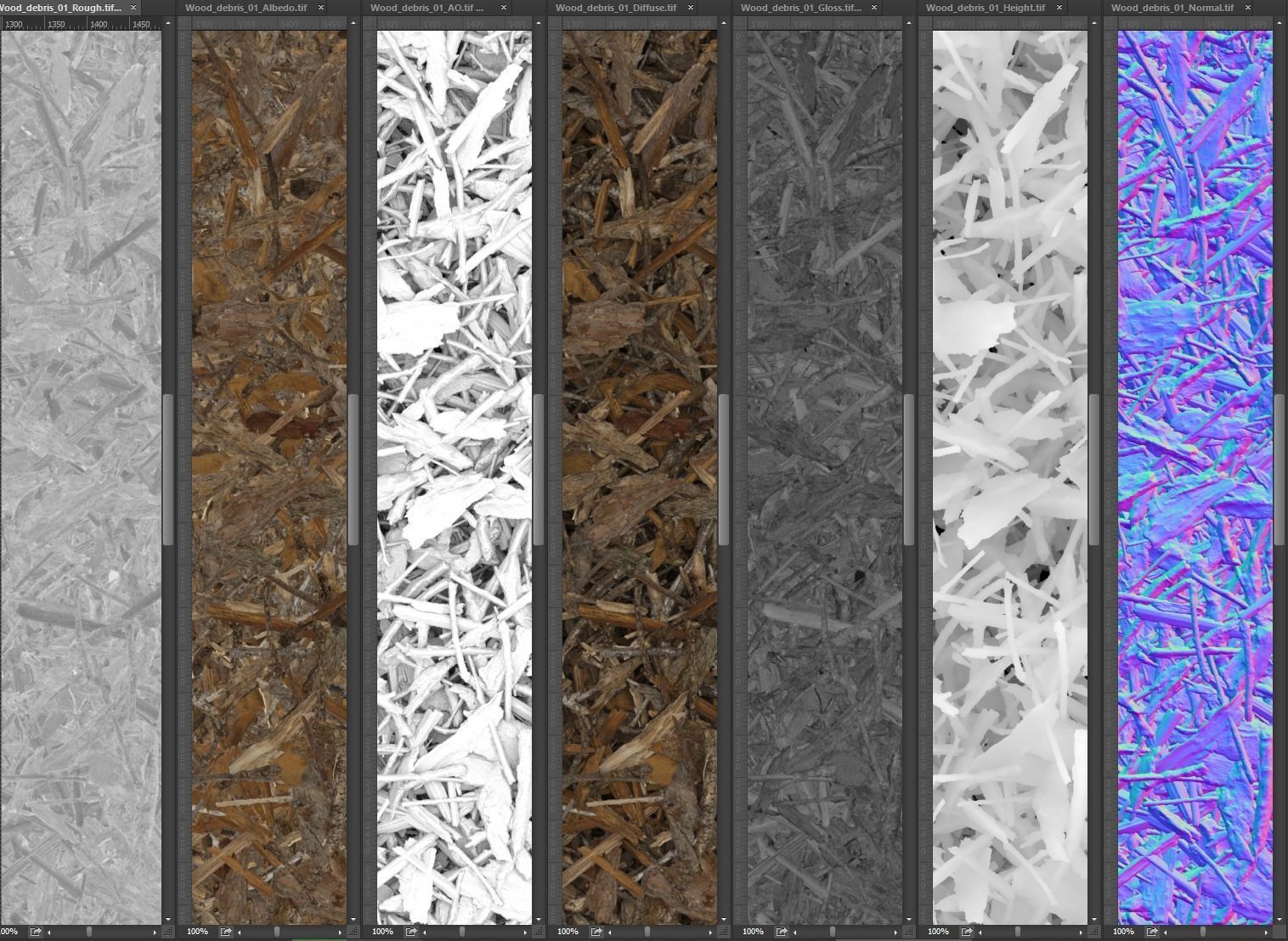Wooden Debris 01 PBR Texture Texture_8