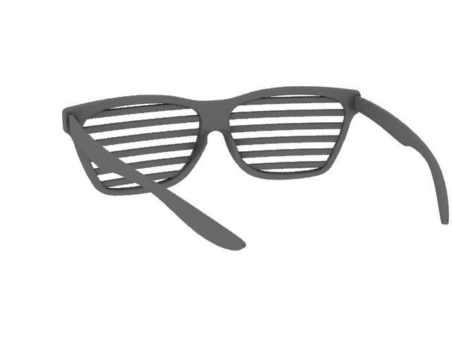 Shades pair of sunglasses 3D print model_5
