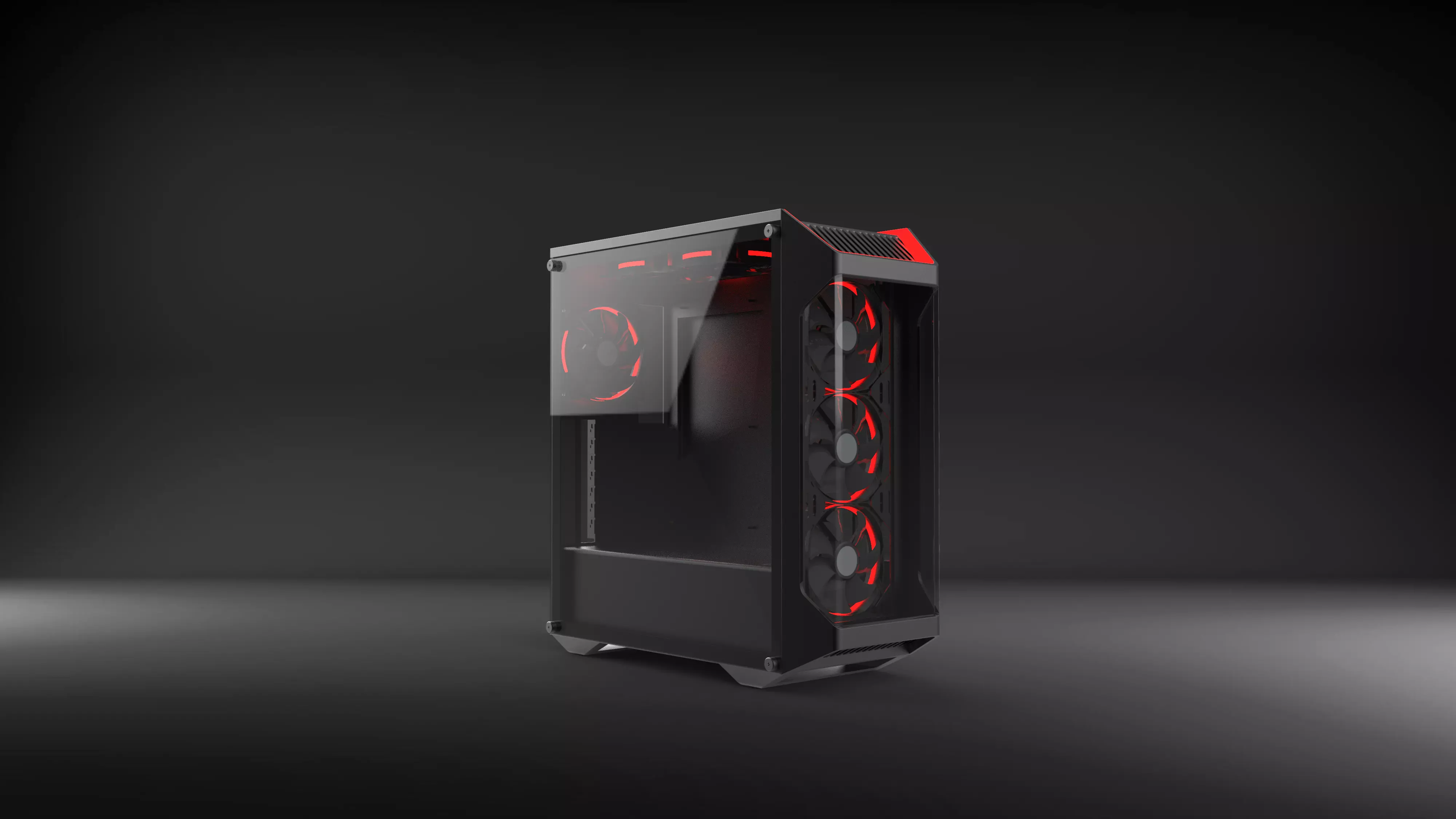 Gaming pc case 3D model_0