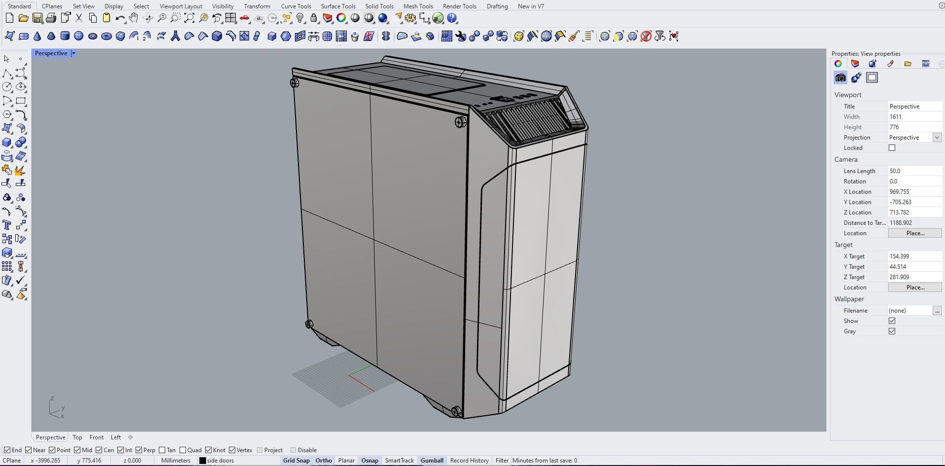 Gaming pc case 3D model_5