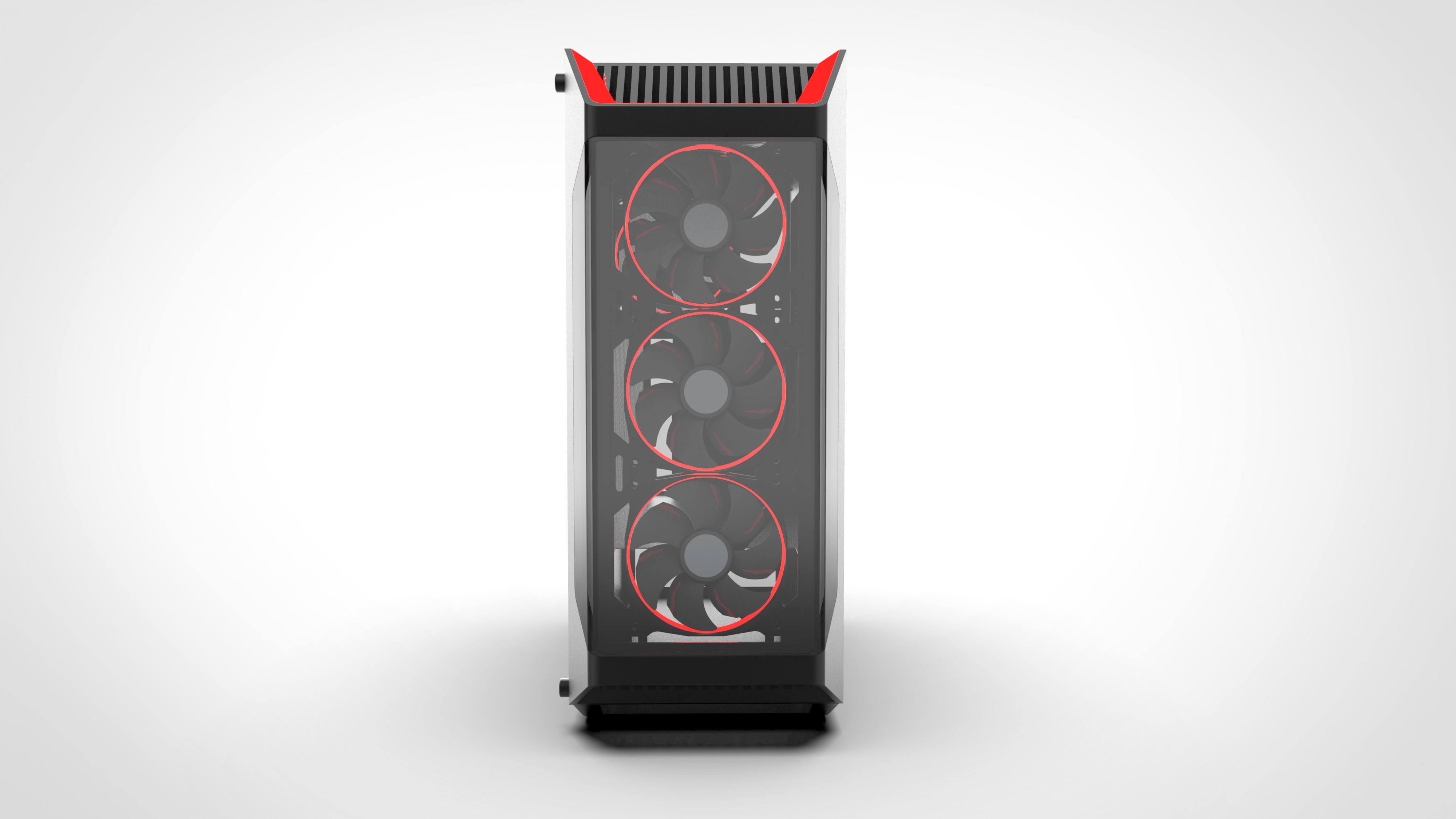 Gaming pc case 3D model_1