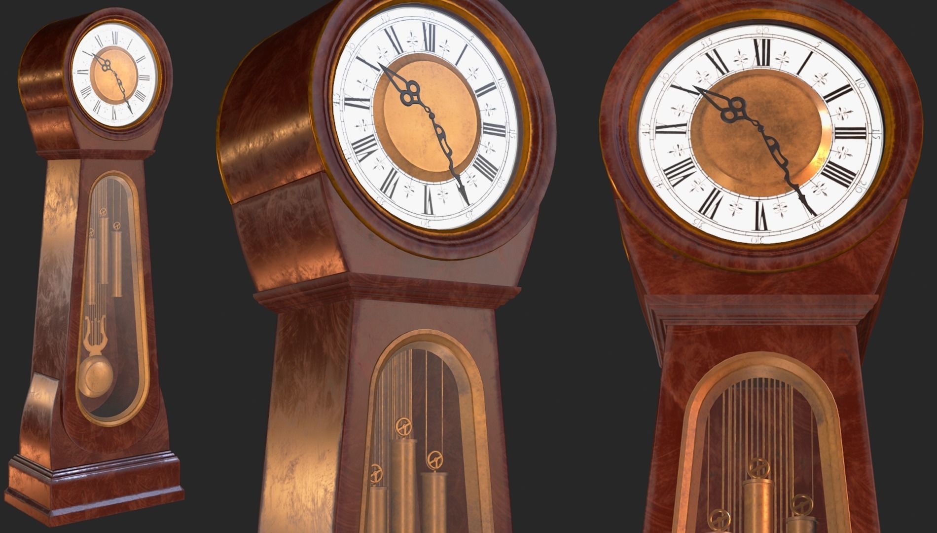 Old Clock Pack PBR 3D Model Collection_17