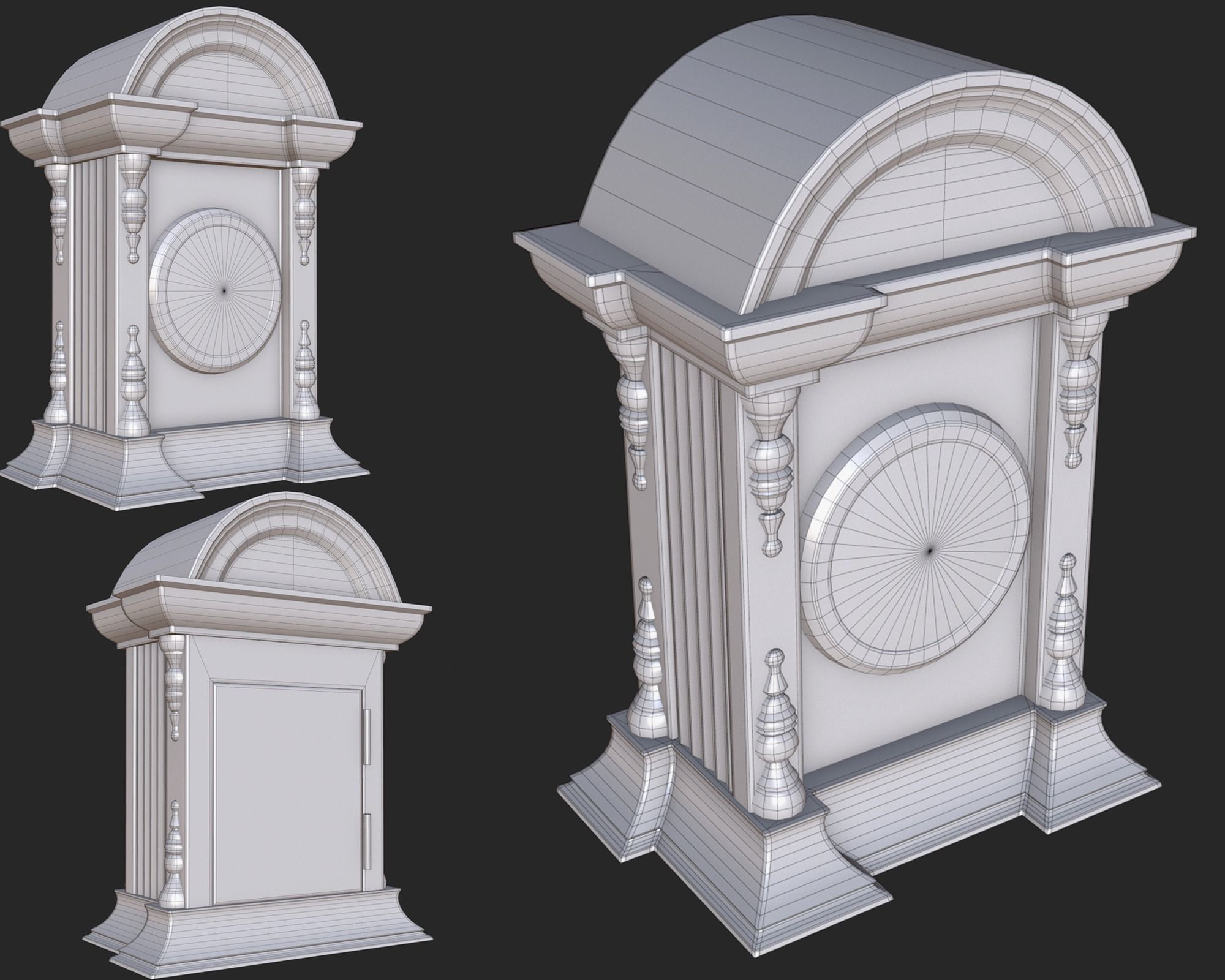 Old Clock Pack PBR 3D Model Collection_30