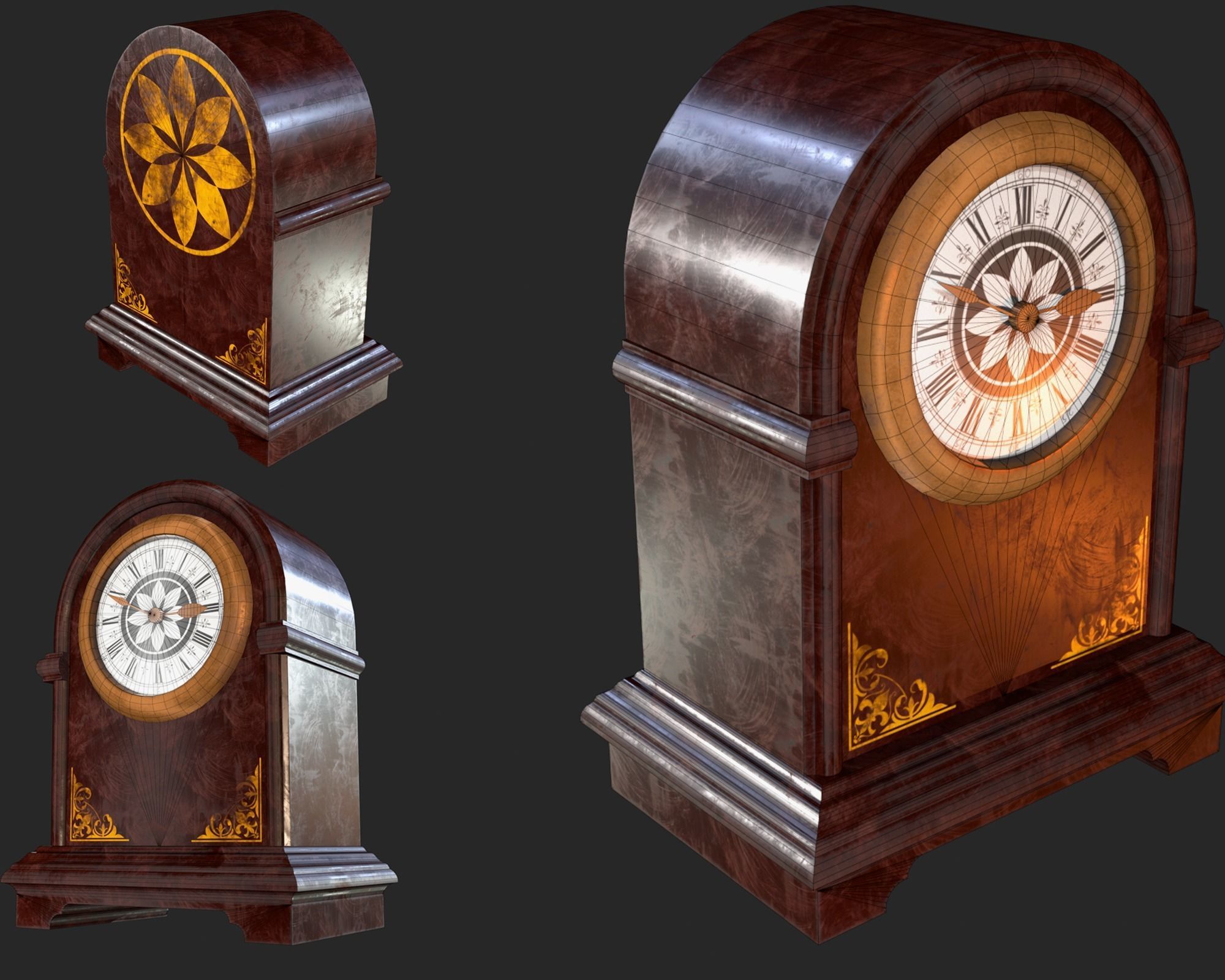 Old Clock Pack PBR 3D Model Collection_37