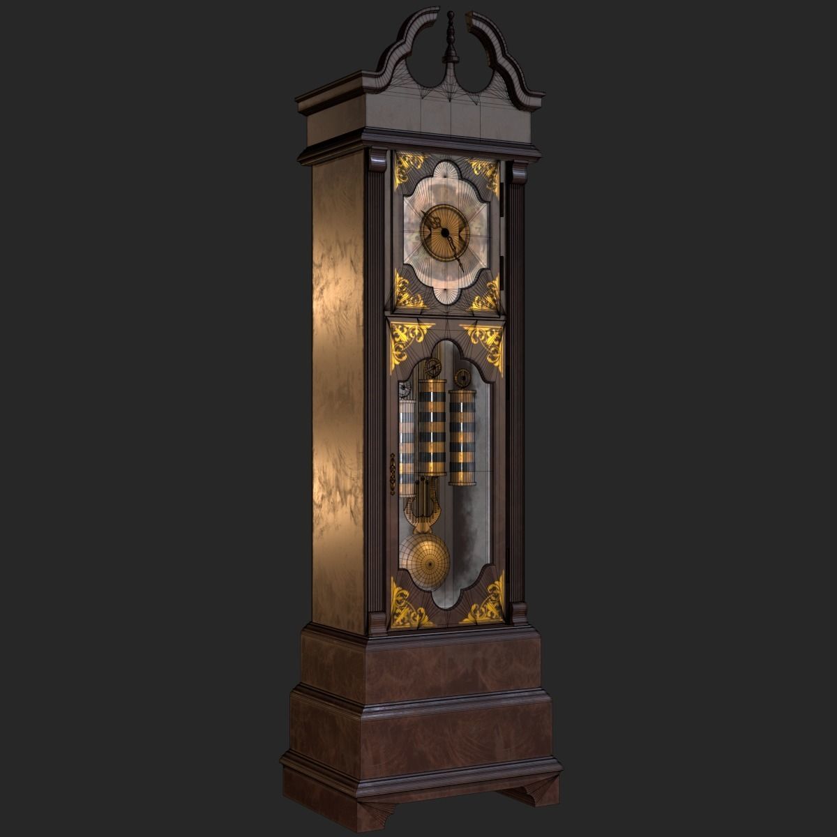 Old Clock Pack PBR 3D Model Collection_10