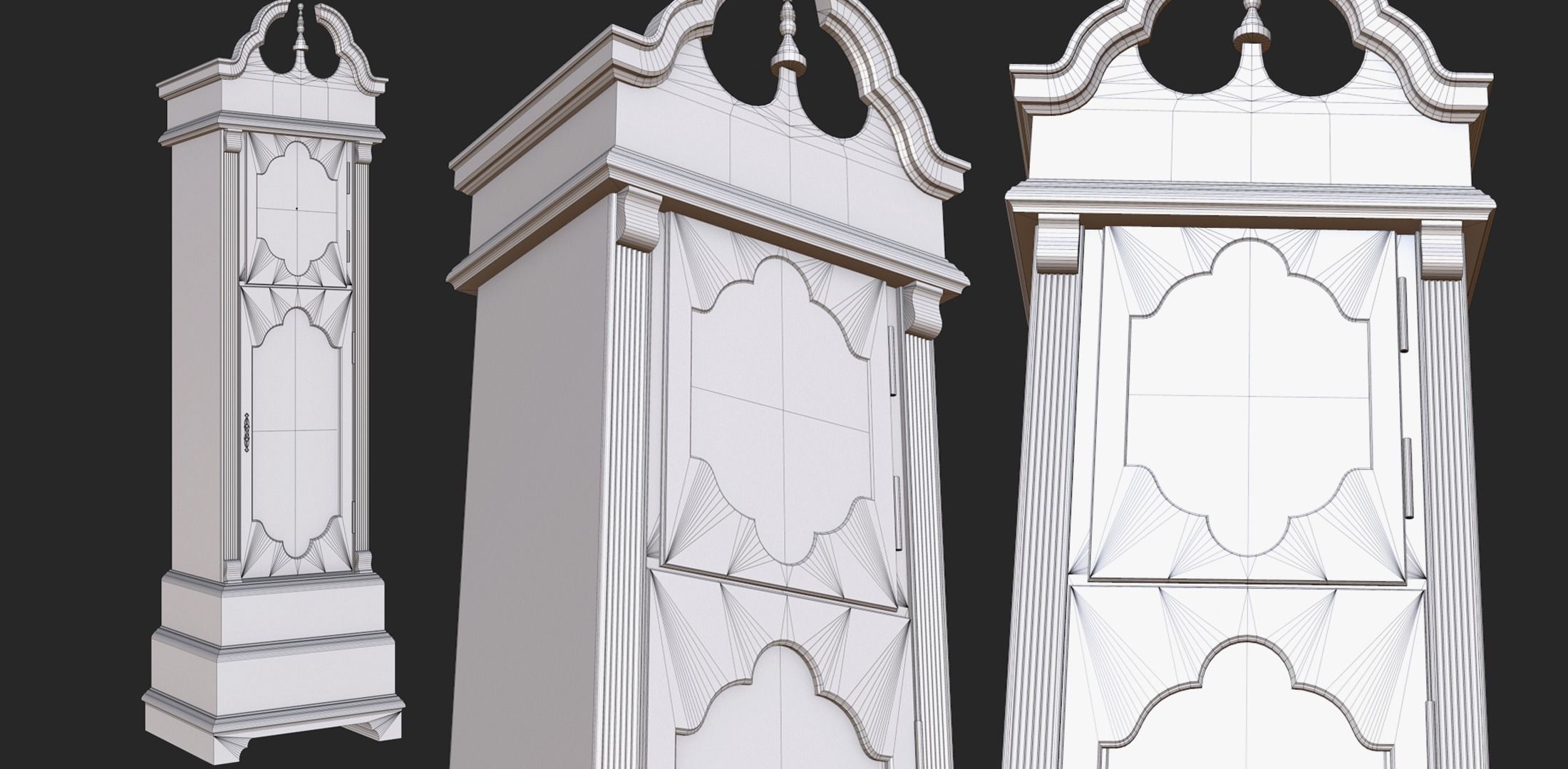 Old Clock Pack PBR 3D Model Collection_12