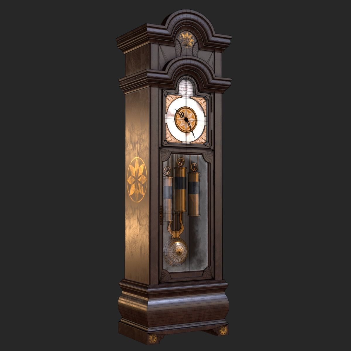 Old Clock Pack PBR 3D Model Collection_4