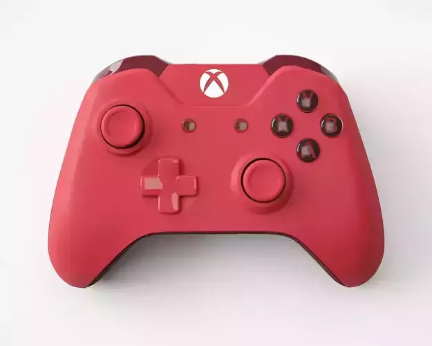 Xbox One Red Edition Controller 3D model