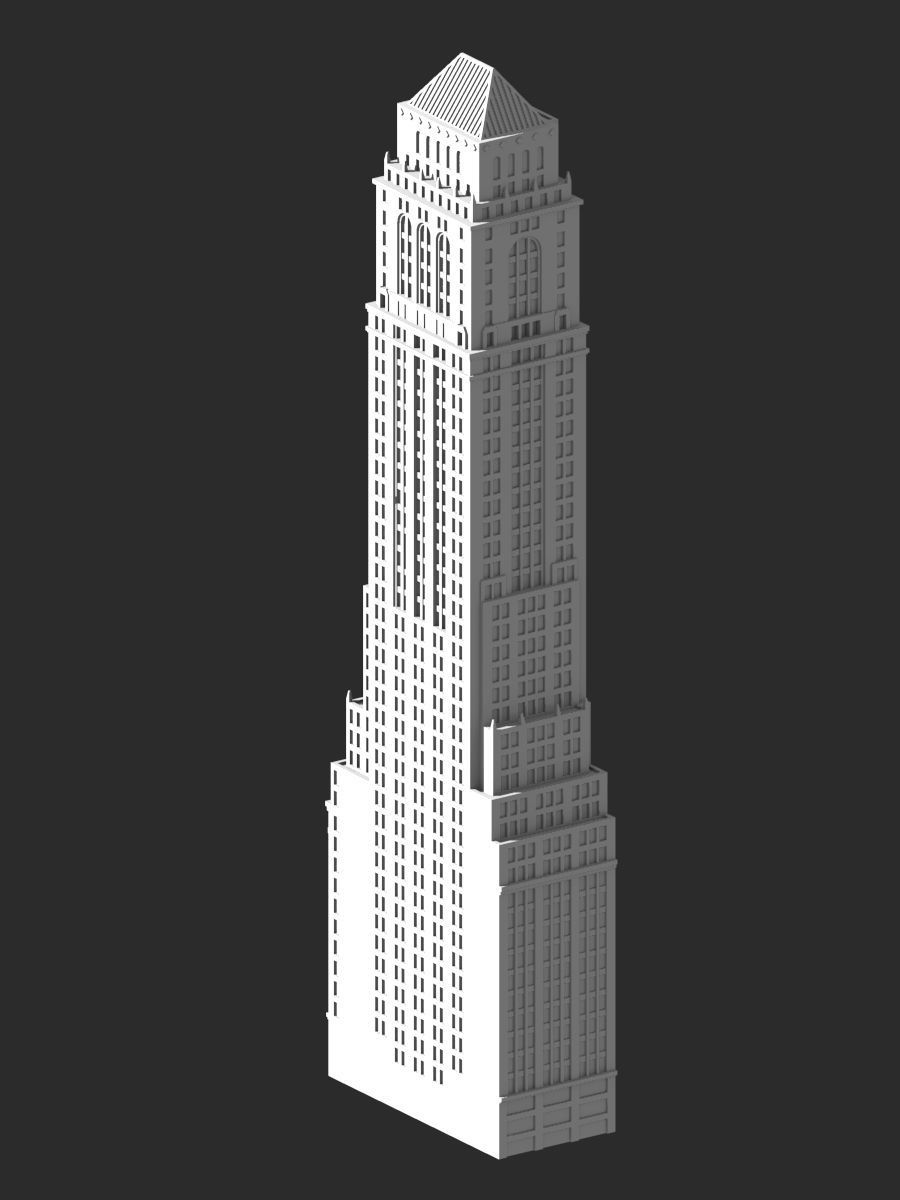Mercantile Building 3D print model_4